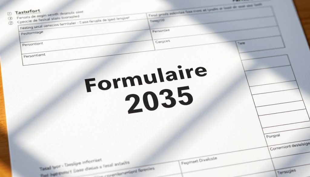 Formulaire 2035